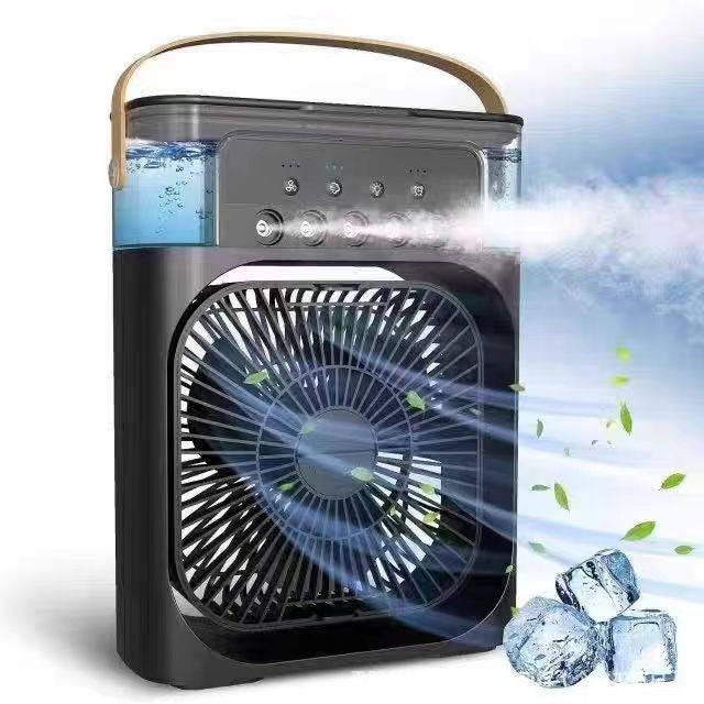 Ventilateur Brumisateur 3-en-1 — Fraîcheur Instantanée & Portable
