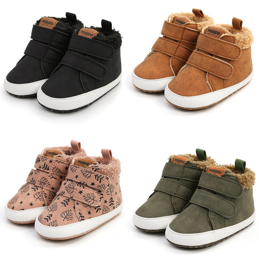 Chaussures montantes pour bébé, automne-hiver,