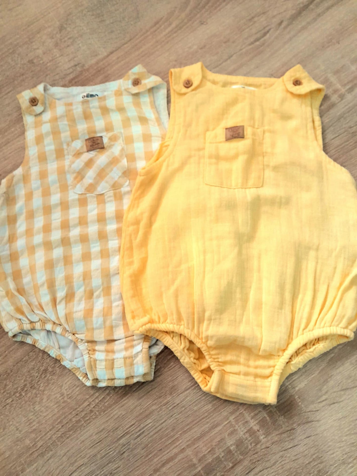 Barboteuses  (lot de deux) 3 Mois