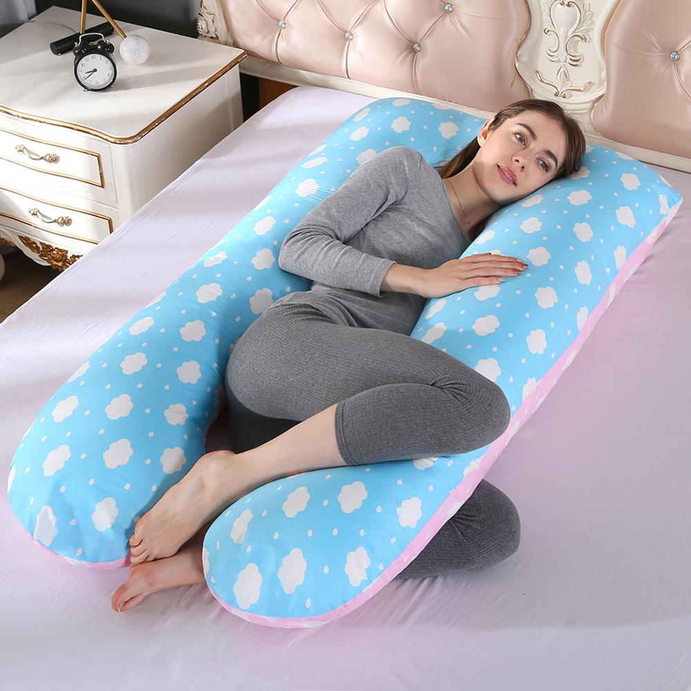 Oreiller de grossesse en U – Coussin intégral pour femmes enceintes, soutien latéral et confort maternité