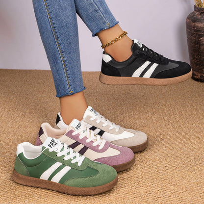 Chaussures Casual Femme – Semelle Souple Légère, Lacets, 5 Coloris