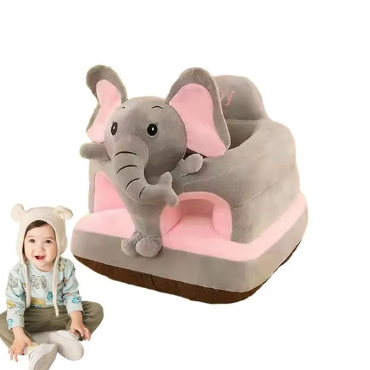 Siège Enfant en Forme d'Animal – Canapé Peluche Sol pour Bébé et Tout-Petit