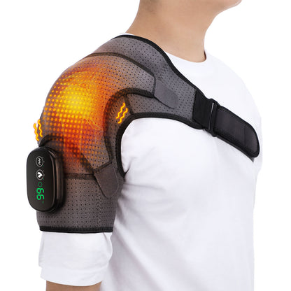 Shoulder Massage Belt – Vibrating Heat Therapy, Rechargeable, Touch Control