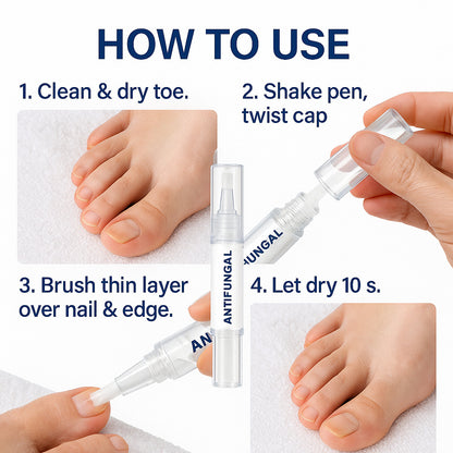 Stylo Réparateur Anti-Mycose des Ongles – Traitement à l'Acide Undécylénique 4ml