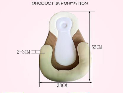 Oreiller bébé en U – Coussin de couchage doux et respirant en fibre de bambou