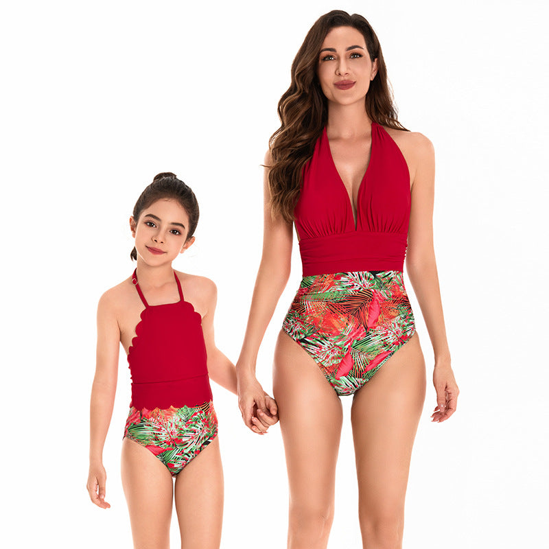 Ensemble de maillots de bain assortis famille – Mère/Fille & Père/Fils