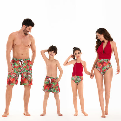 Ensemble de maillots de bain assortis famille – Mère/Fille & Père/Fils
