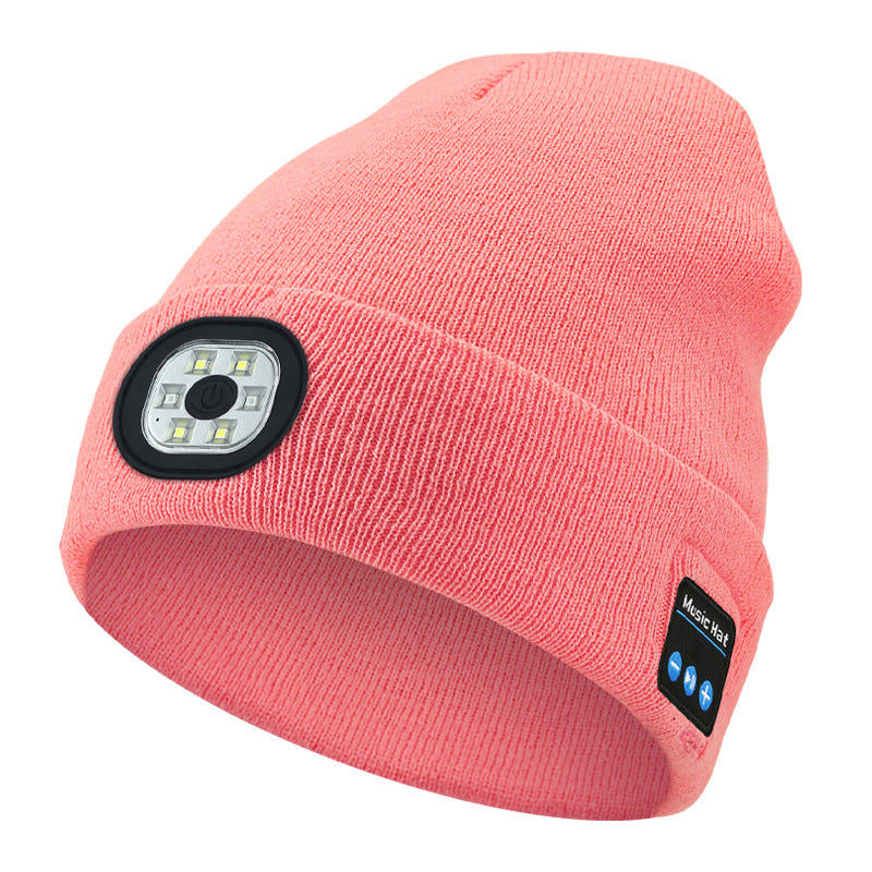 Bonnet Chauffant LED Bluetooth 5.4 – Rechargeable USB, 3 Niveaux de Luminosité