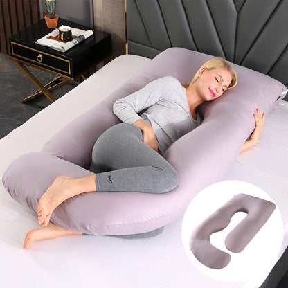 Oreiller de Grossesse en Forme de J – Soutien Lombaire & Latéral pour Femme Enceinte