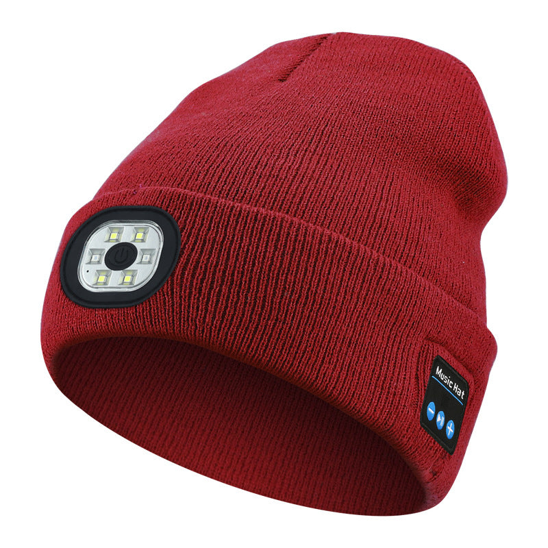 Bonnet Chauffant LED Bluetooth 5.4 – Rechargeable USB, 3 Niveaux de Luminosité