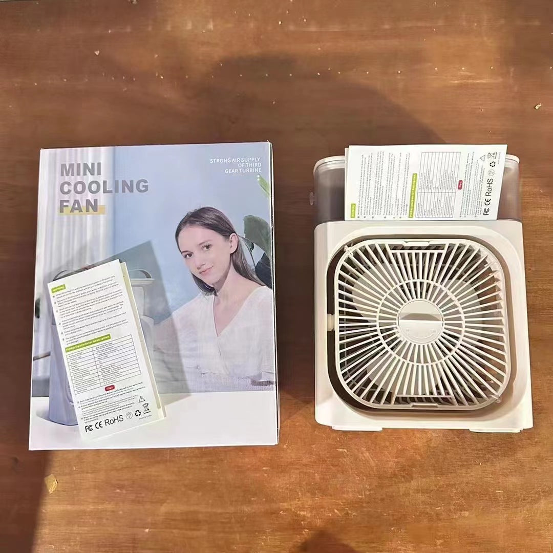 Ventilateur Brumisateur 3-en-1 — Fraîcheur Instantanée & Portable