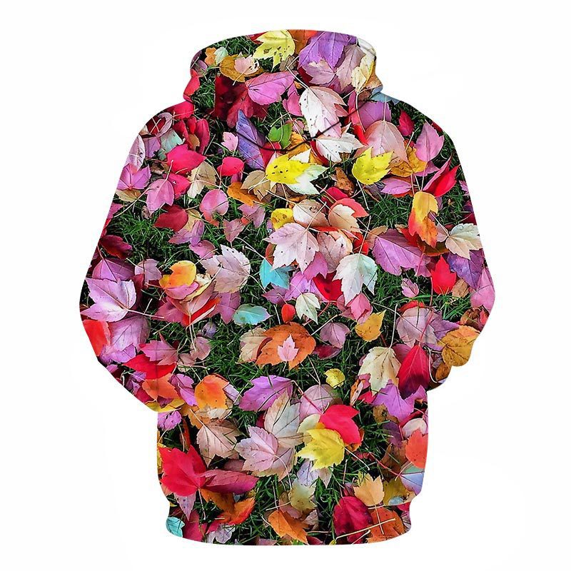 Sweat à Capuche Imprimé Roses – Style Européen & Américain, Coupe Oversize Unisexe