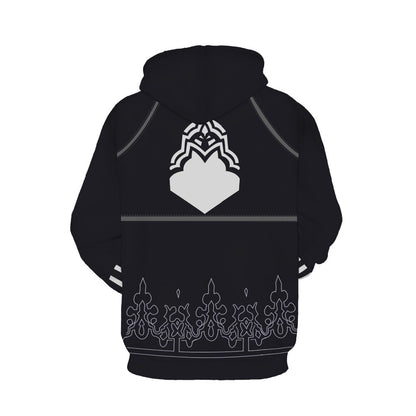 NieR:Automata YoRHa No.2 Type B Cosplay - Sweatshirt Cardigan 3D Imprimé Anime Veste à Capuche