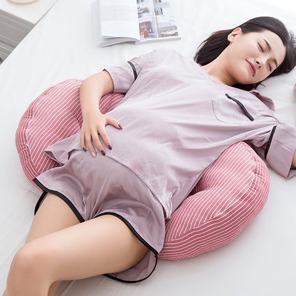 Oreiller de grossesse en U – Soutien du ventre, confort pour dormir sur le côté
