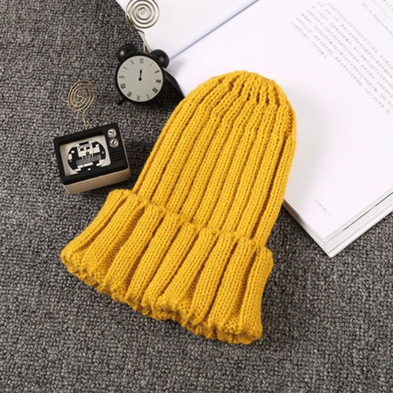 Knitted Kids Beanie Cap Infant Newborn Baby Boy Girl Hat Warm Children Baby Autumn Winter Girls Hat For Kids Toddler Bonnet Cap