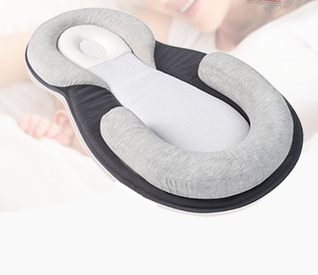 Oreiller bébé en U – Coussin de couchage doux et respirant en fibre de bambou