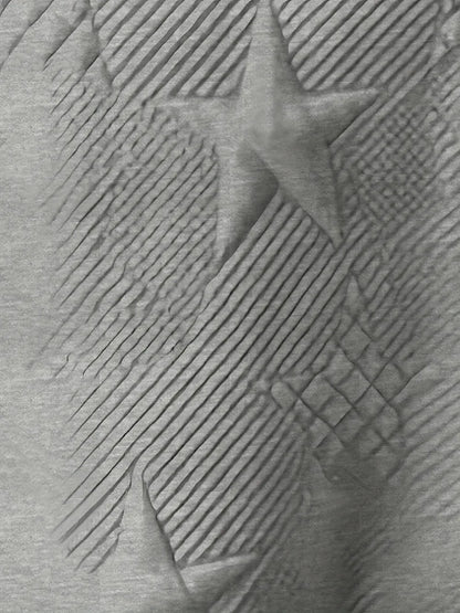 Sweat à capuche femme – Motif étoile texturé | Grande taille