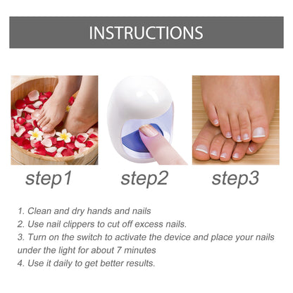 Appareil de Photothérapie pour Soins des Ongles South Moon – Réparation Ongles Gris, Jaunes, Incarnés