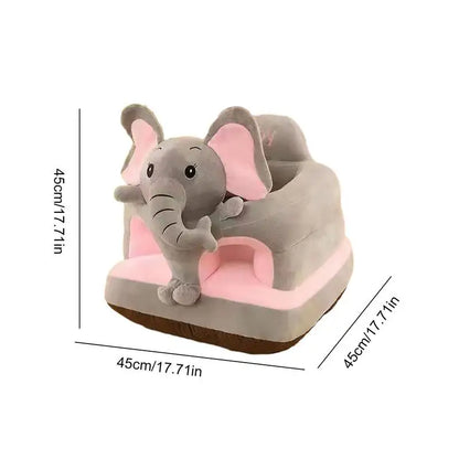 Siège Enfant en Forme d'Animal – Canapé Peluche Sol pour Bébé et Tout-Petit