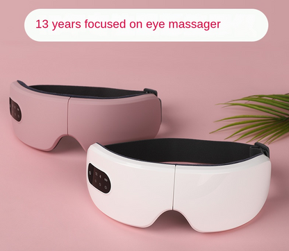 Masque Oculaire Massant avec Thermothérapie et Vibrations – Pliable et Rechargeable