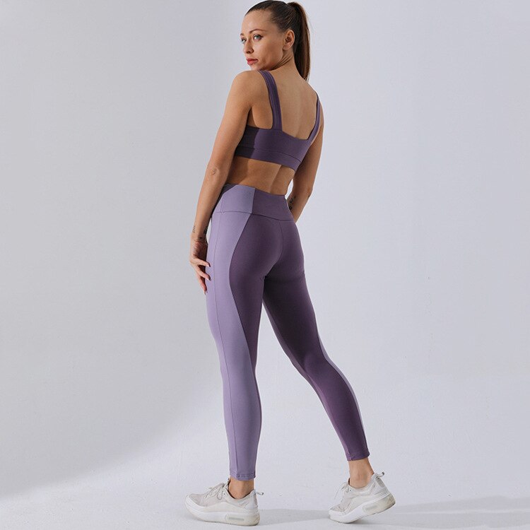 Ensemble Sport Femme 2 Pièces – Legging & Top Anti-Cellulite