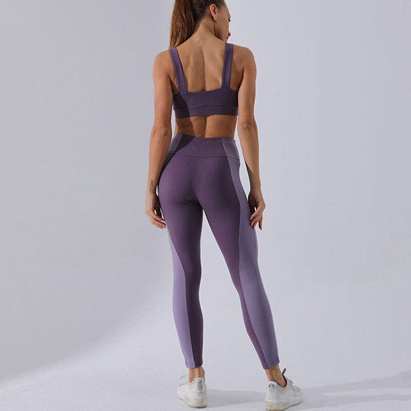 Ensemble Sport Femme 2 Pièces – Legging & Top Anti-Cellulite