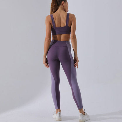 Ensemble Sport Femme 2 Pièces – Legging & Top Anti-Cellulite