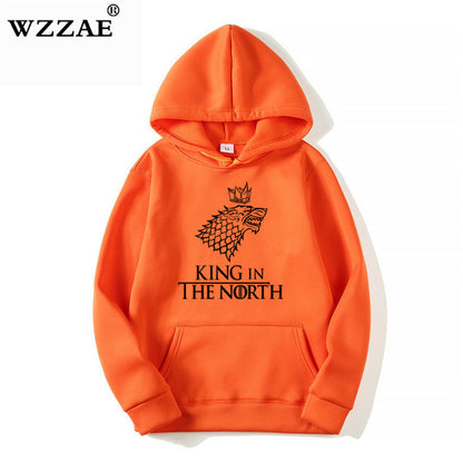 Sweat à capuche unisexe style Hip Hop – Motif loup streetwear