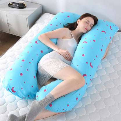 Oreiller de grossesse en U – Coussin intégral pour femmes enceintes, soutien latéral et confort maternité
