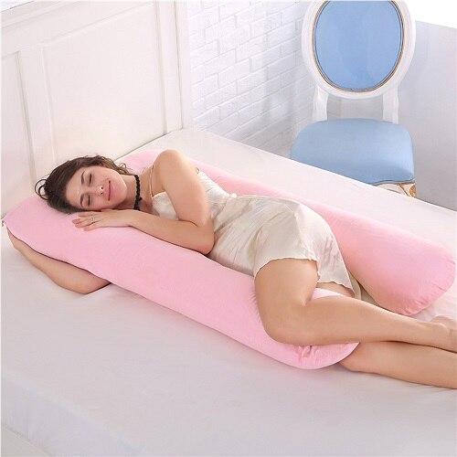 Oreiller de grossesse en U – Coussin intégral pour femmes enceintes, soutien latéral et confort maternité