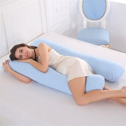 Oreiller de grossesse en U – Coussin intégral pour femmes enceintes, soutien latéral et confort maternité