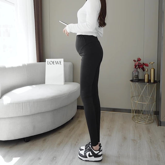 Legging de Grossesse Taille Haute Élastique – Maintien Abdominal & Confort