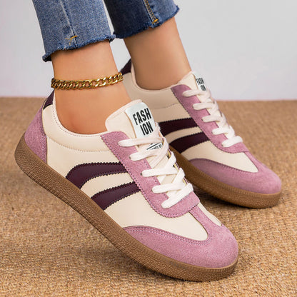 Chaussures Casual Femme – Semelle Souple Légère, Lacets, 5 Coloris