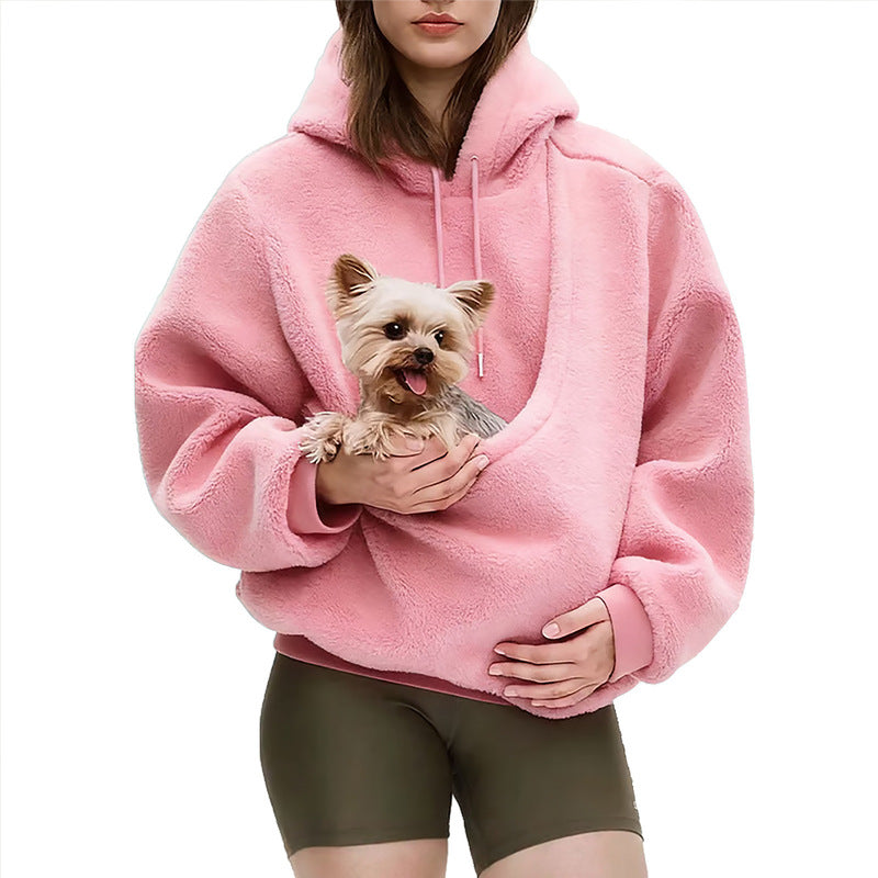 Sweat à capuche de transport pour animaux de compagnie, sac de transport mains libres pour chiens et chats, sweat-shirt unisexe pour petits animaux de compagnie