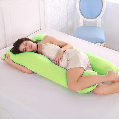 Oreiller de grossesse en U – Coussin intégral pour femmes enceintes, soutien latéral et confort maternité