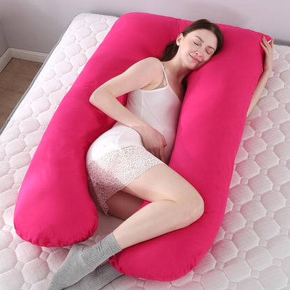 Oreiller de grossesse en U – Coussin intégral pour femmes enceintes, soutien latéral et confort maternité