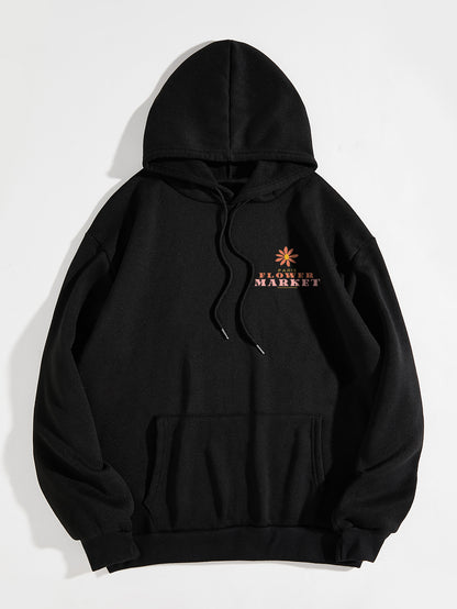 Sweat à Capuche Fleuri Oversize – Confort & Style