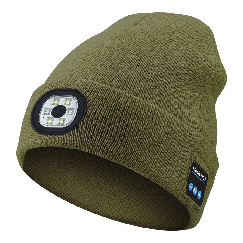 Bonnet Chauffant LED Bluetooth 5.4 – Rechargeable USB, 3 Niveaux de Luminosité