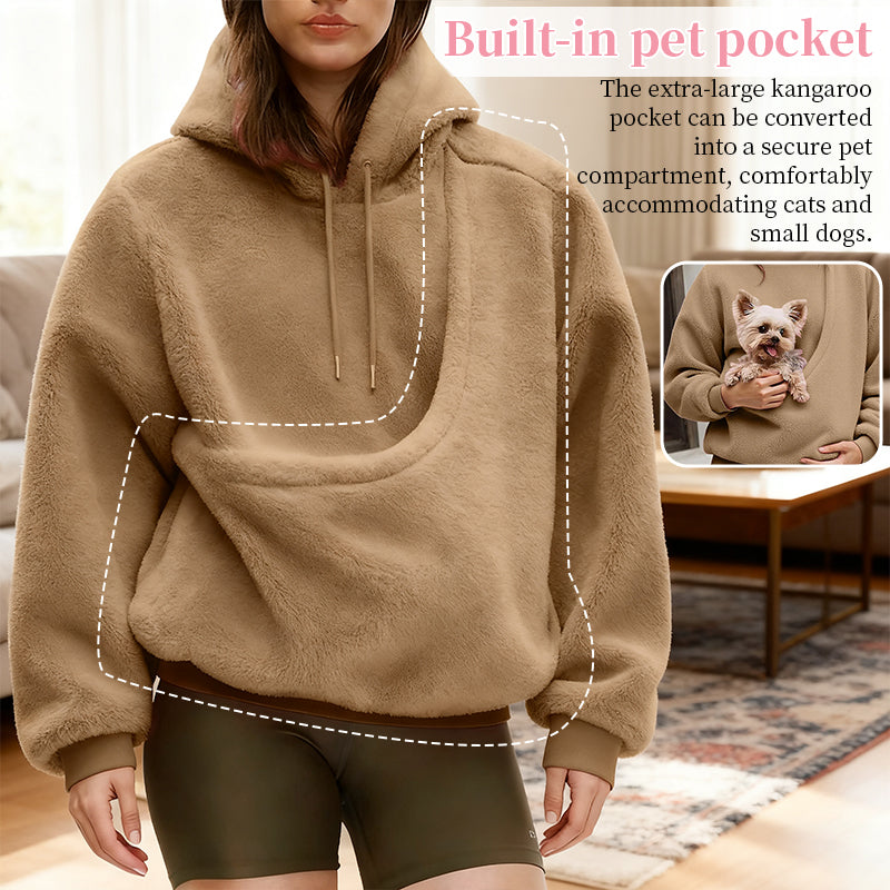 Sweat à capuche de transport pour animaux de compagnie, sac de transport mains libres pour chiens et chats, sweat-shirt unisexe pour petits animaux de compagnie