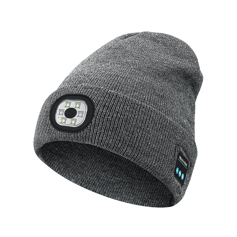Bonnet Chauffant LED Bluetooth 5.4 – Rechargeable USB, 3 Niveaux de Luminosité
