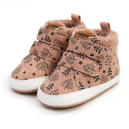 Baby high-top shoes, autumn-winter,