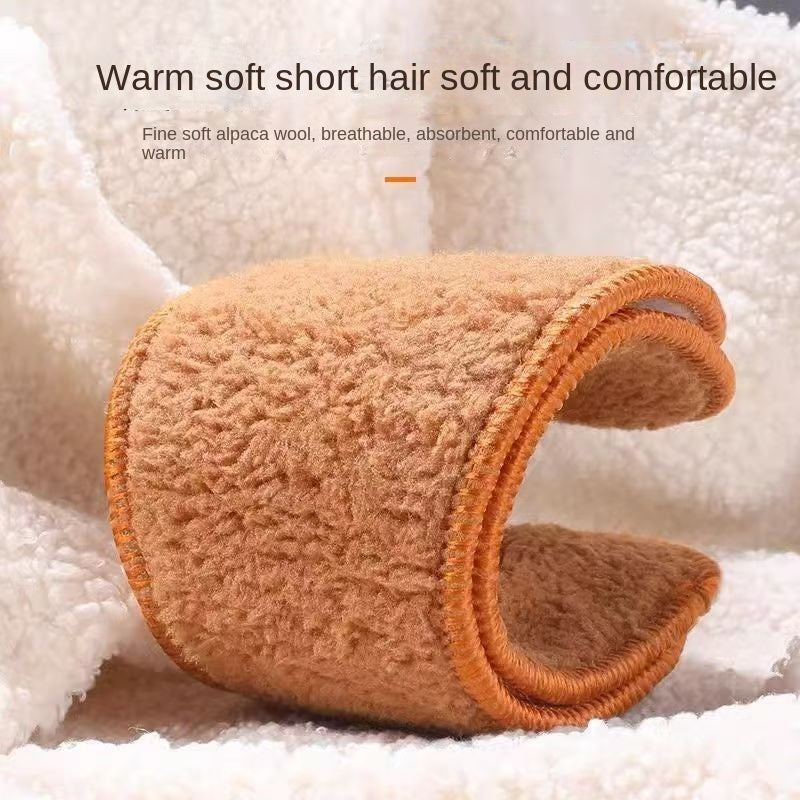 1 paire de semelles épaisses en laine d'alpaga, chaudes, anti-froid, respirantes et absorbant l'humidité. Semelles en feutre de coton confortables et douces.