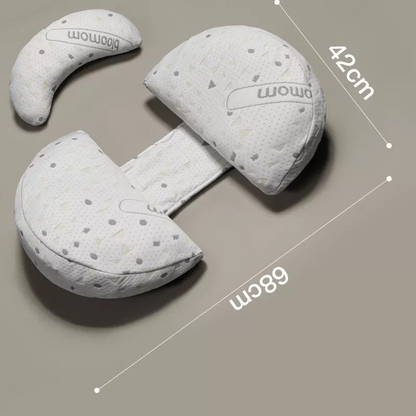 Oreiller de Grossesse en U – Soutien Lombaire, Coussin de Maternité pour Dormir sur le Côté