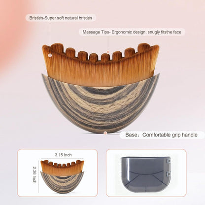 Brosse Contour Lymphatique Visage – Soin du Cou & Sculpture du Visage