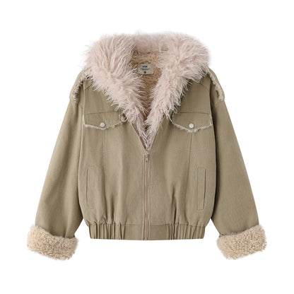 Women's Lamb Plush Hoodie