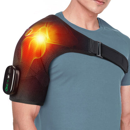 Shoulder Massage Belt – Vibrating Heat Therapy, Rechargeable, Touch Control