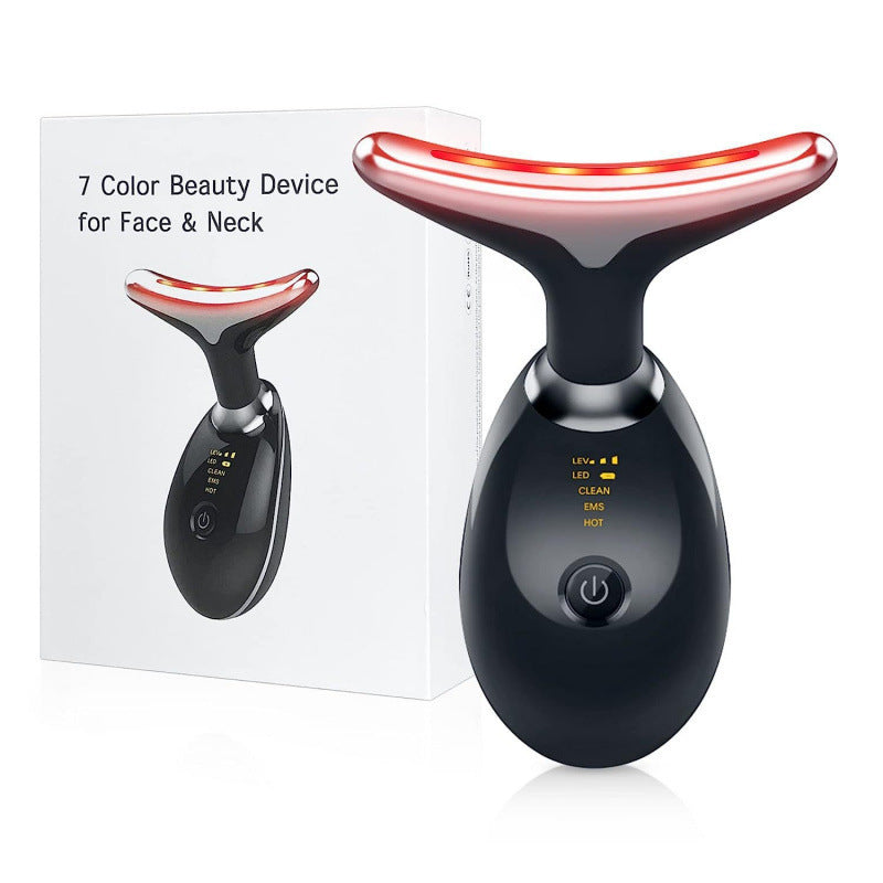 Appareil de Beauté Massant pour le Cou – Luminothérapie 7 Couleurs Anti-Rides
