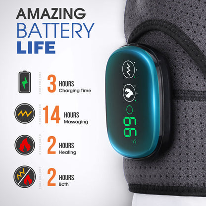 Shoulder Massage Belt – Vibrating Heat Therapy, Rechargeable, Touch Control