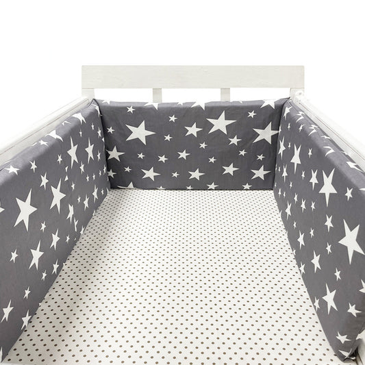 Tour de Lit Bébé Anti-Chute – Coton Doux, 33 Motifs, Toutes Saisons