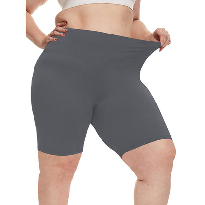 Women's capri yoga shorts with pockets, high-waisted skinny yoga sports pants